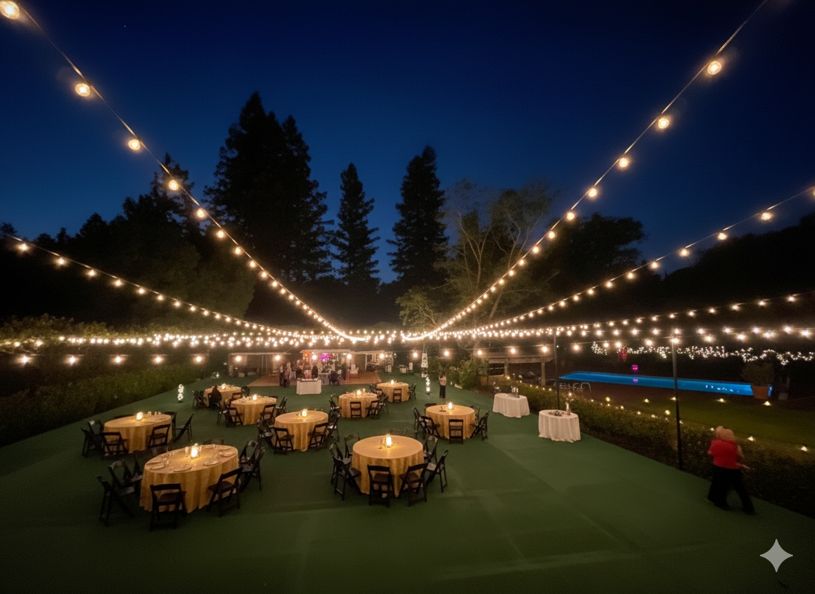 Corporate event lighting